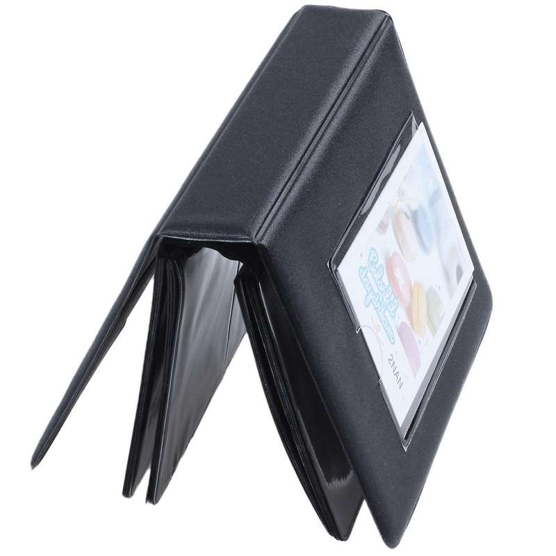 2x Mini Photo Album 64 Slots for Mini Film Camera-black