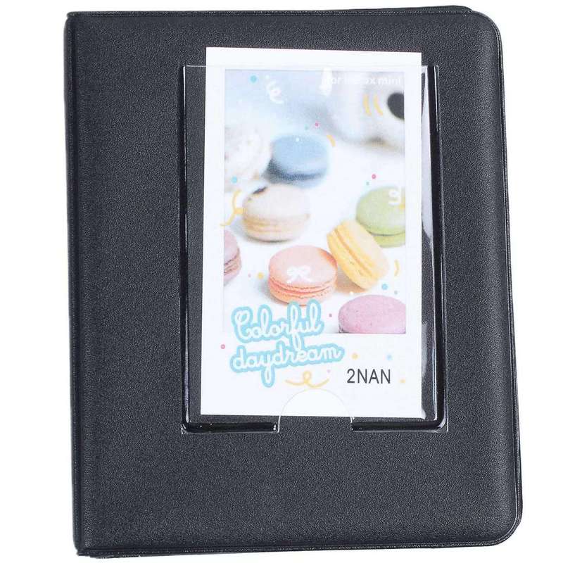 2x Mini Photo Album 64 Slots for Mini Film Camera-black
