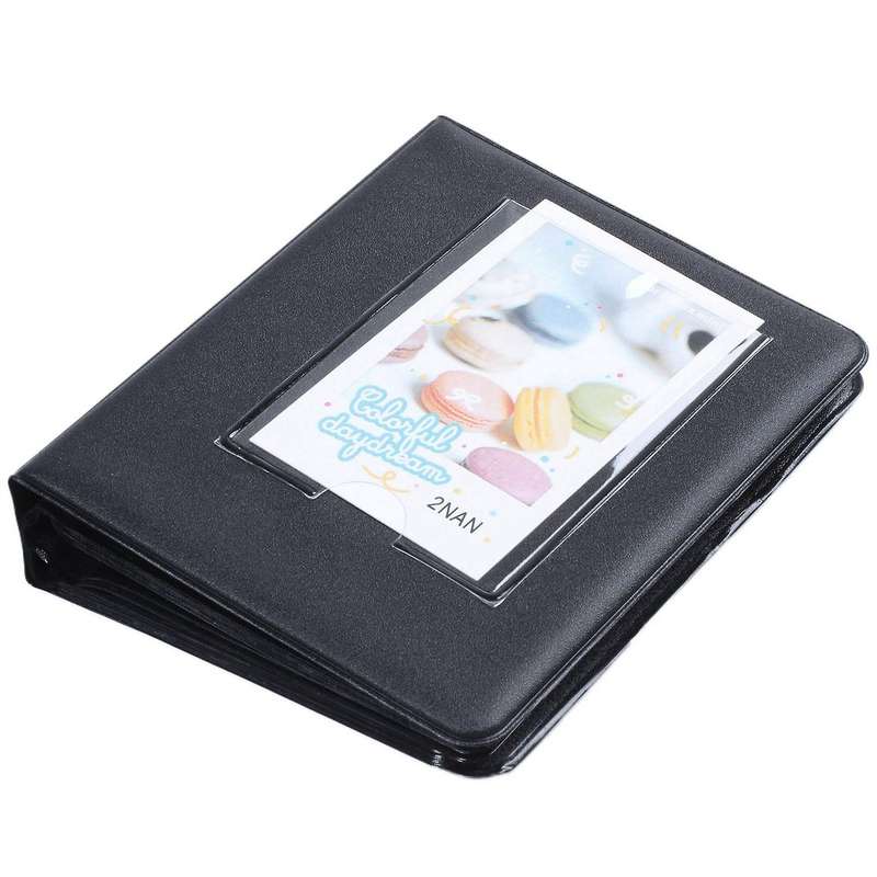 2x Mini Photo Album 64 Slots for Mini Film Camera-black