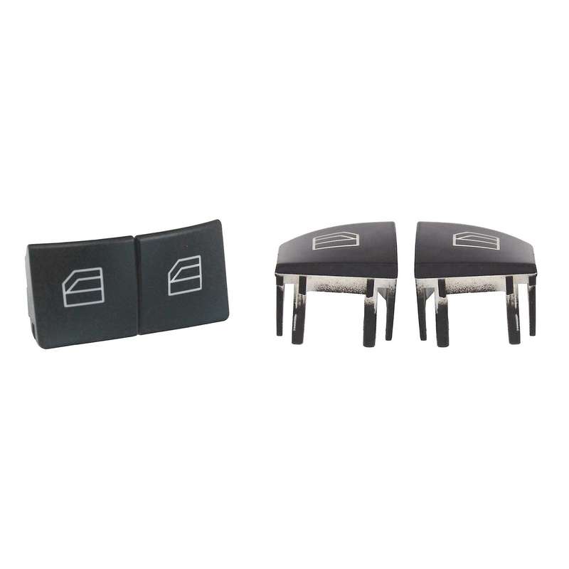4pcs Driver Window Switch Button Covers for Mercedes Benz