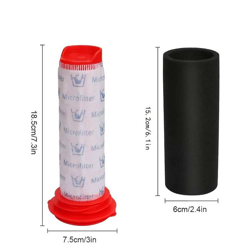 Filter Kit for Bosch Athlet, 3 Main Stick Filter + 3 Foam Filters