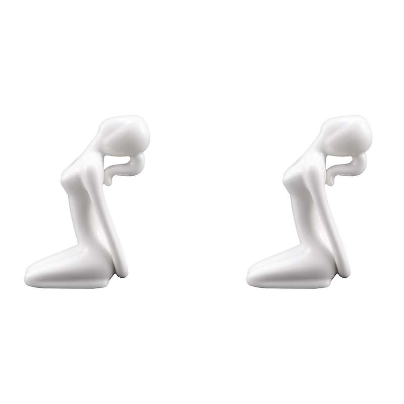 Abstract Art Ceramic Yoga Poses Yoga Lady Figure Statue Ornament 10