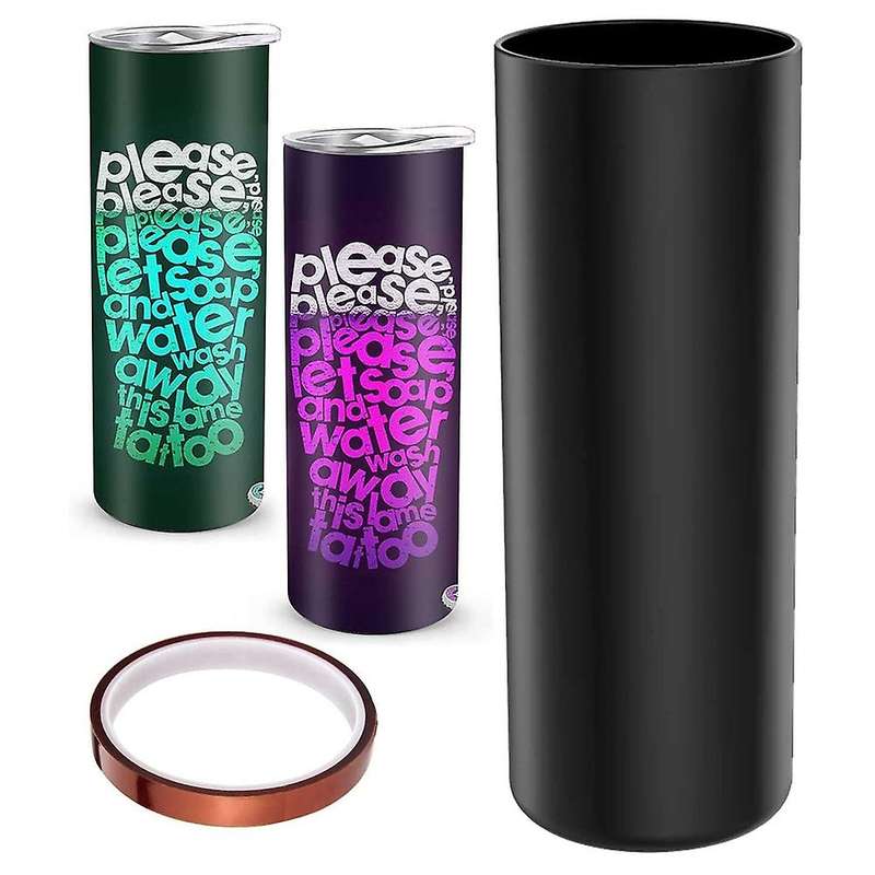 Reusable Silicone Wrap for 20oz Sublimation Skinny Tumblers, C
