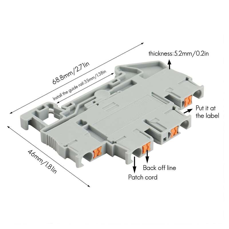 Suitable for Din Rail Terminal Block Pttb-2.5 Electrical Connector