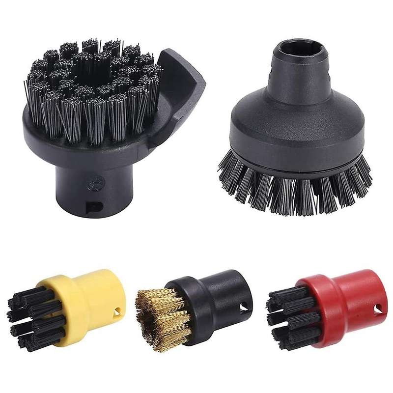 5piece Round Brush Set,for Karcher Steam Cleaner Sc1 Sc2 Sc3 Sc4 Sc5