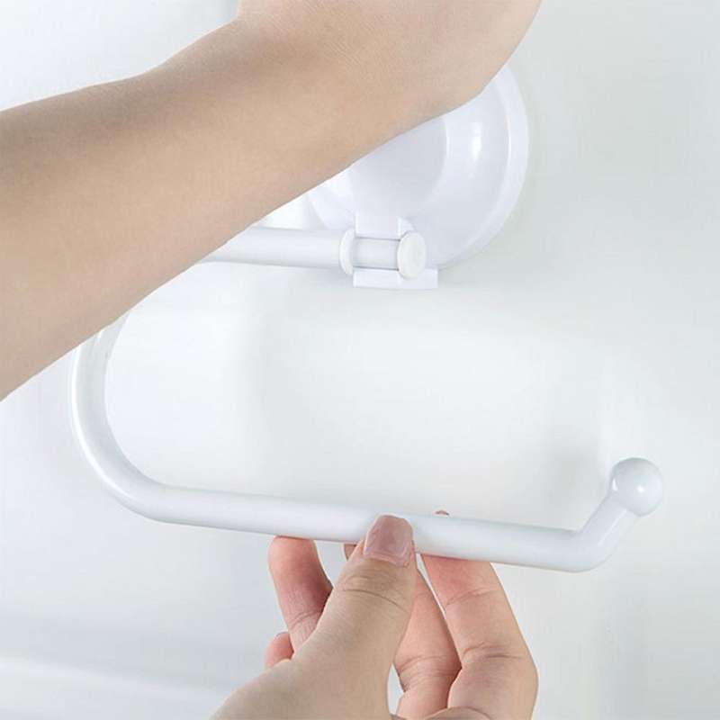Punch-free Kitchen Suction Cup Paper Towel Holder Roll Paper Holder
