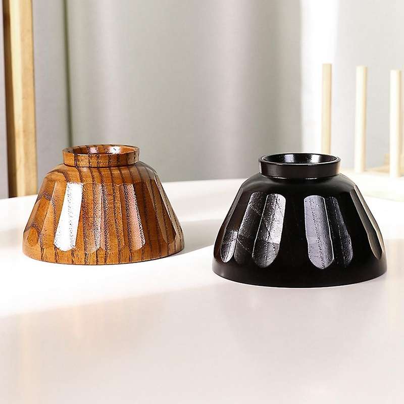 Wooden Bowl Natural Wood Bowl Tableware for Fruit Salad Noodle