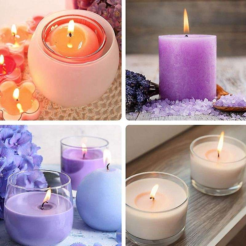 Soy Wax Candle Wicks with Base,for Diy Candle Making Supplies