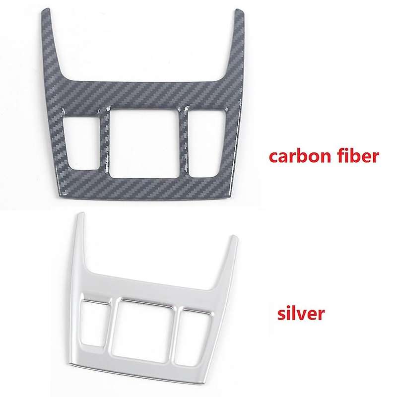 Car Front Reading Light Panel Cover Trim Frame, Carbon Fiber