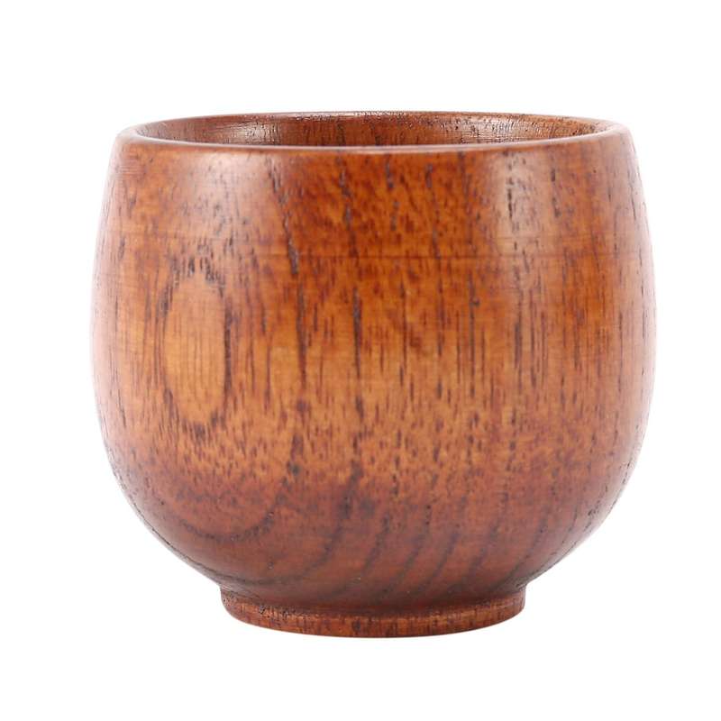 5pcs Creative Tea Set Small Wooden Cup Small Cup Green Wooden Cup