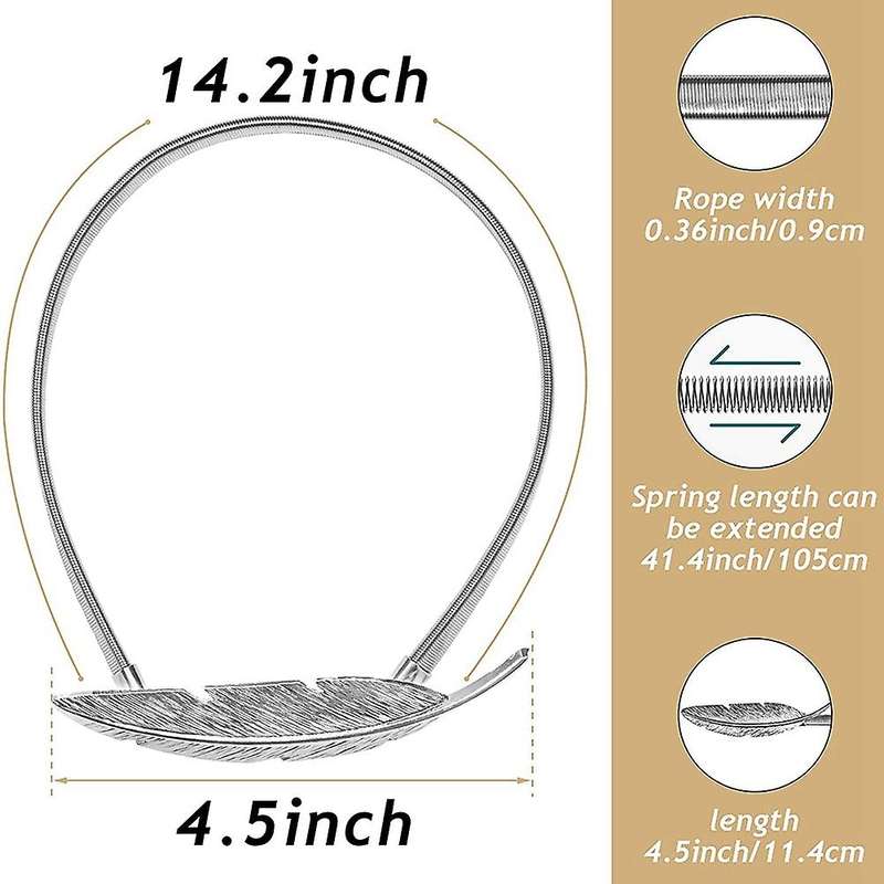 Curtain Tiebacks Spring Design Curtain Ties for Drapes Curtain Silver