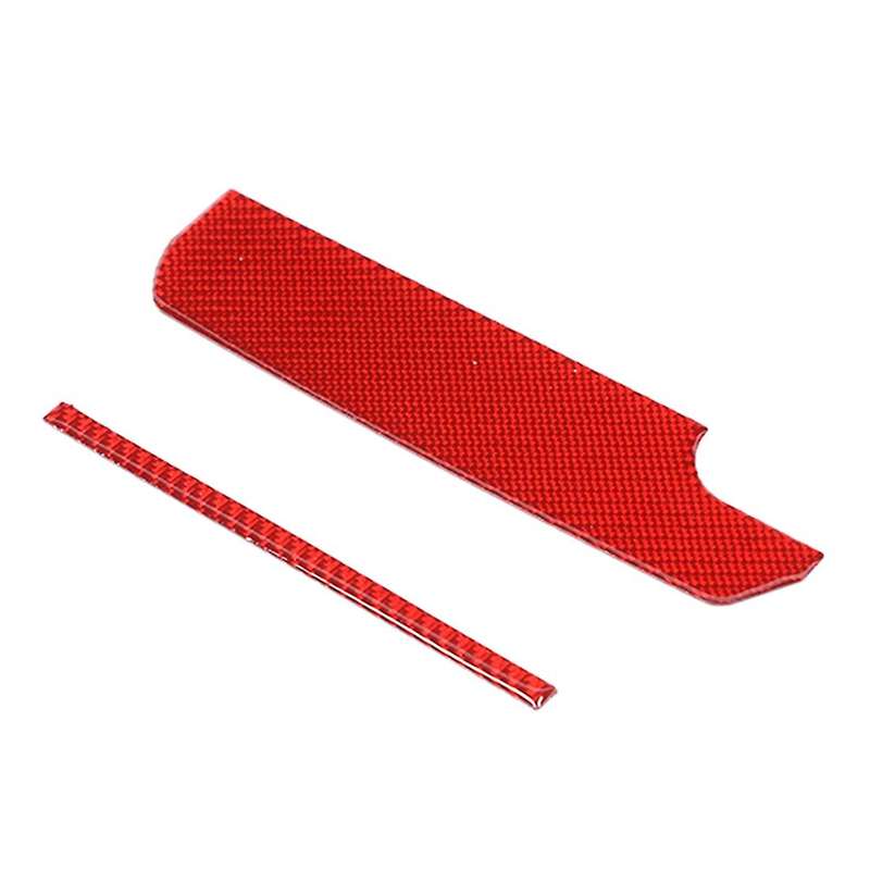 Center Console Storage Mat for Dodge Ram 2018-2022,red Carbon Fiber