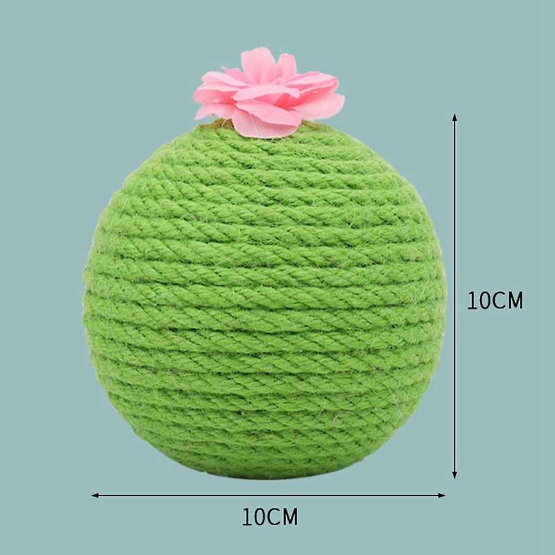 Cat Toy Cactus Natural Sisal Cat Catch Ball Cat Supplies Cat Toy