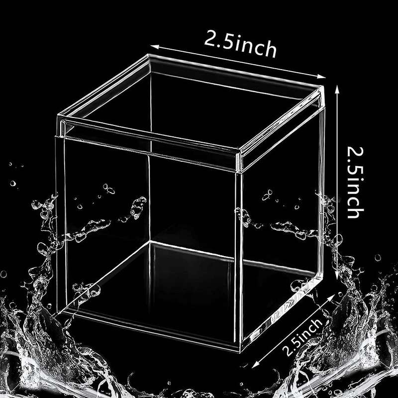 8 Pieces Of Transparent Acrylic Plastic Square Square Jewelry 210ml