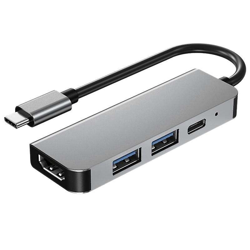 4 In 1 Usb Type C Adapter with Hdmi-compatible Multiport Card Reader