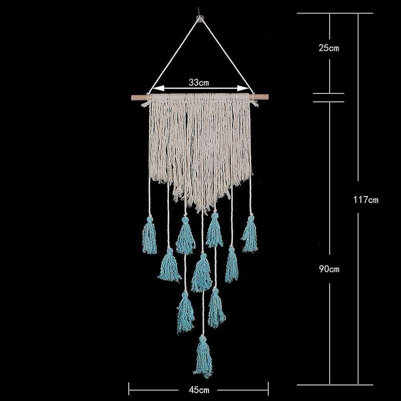 Macrame Boho Tapestry Hand Woven Wall Art Home Living Room Decoration
