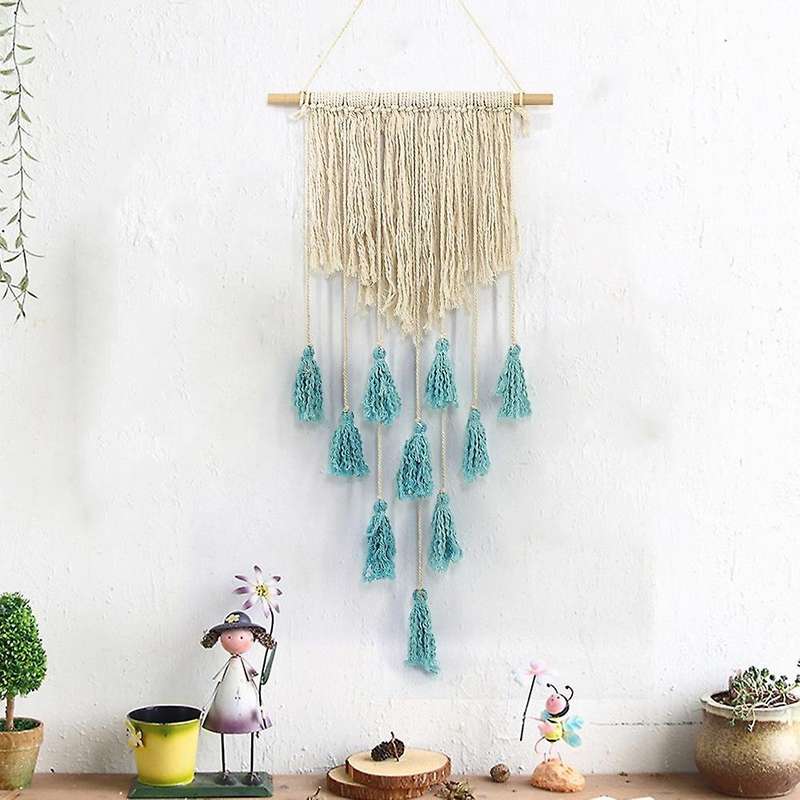 Macrame Boho Tapestry Hand Woven Wall Art Home Living Room Decoration