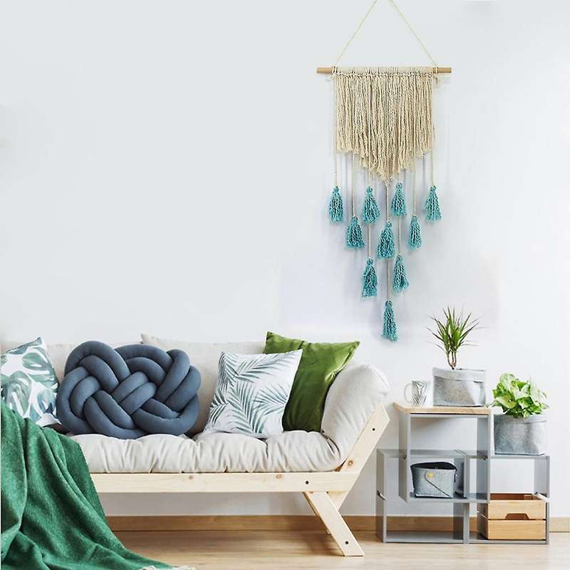 Macrame Boho Tapestry Hand Woven Wall Art Home Living Room Decoration