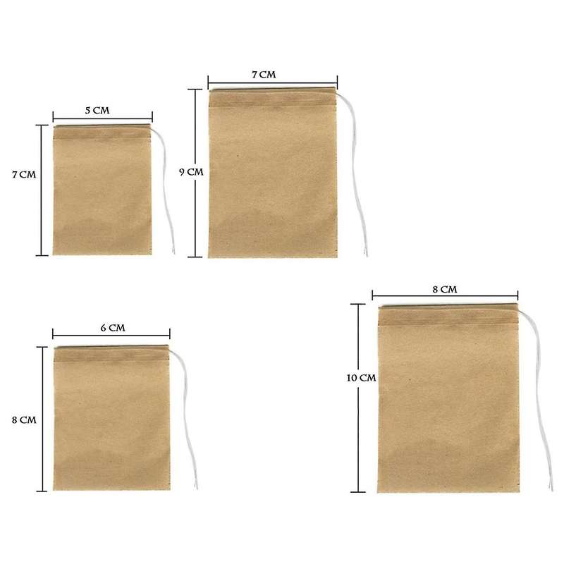 600 Pcs Tea Filter Bags, Seal Tea Bag for Loose Leaf Tea (5x7cm)