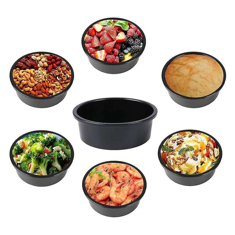 3 Packs 4 Inch Cake Pan, Mini Cake Pan with Removable Bottom