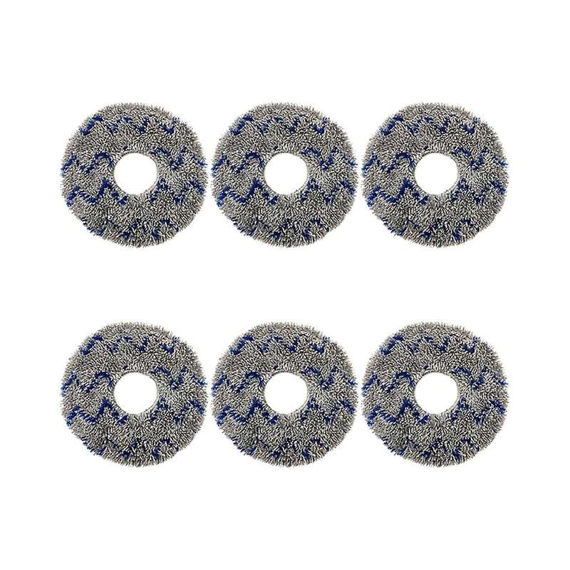 6 Pcs Mop Cloth for Ecovacs Deebot T10 Turbo Robotic Vacuum Cleaner