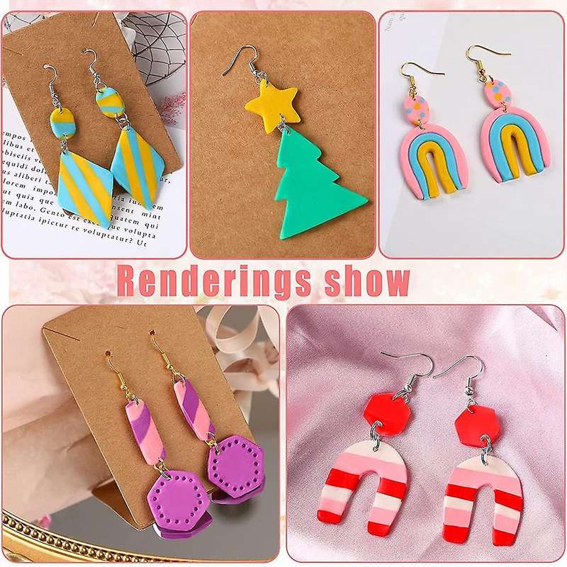 307pcs Polymer Clay Earring Cutters Molds Tools with Earring Cards