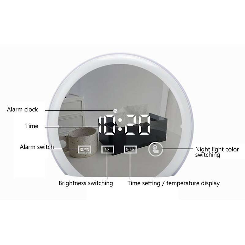 Digital Alarm Projection Desktop Clock,creative Electronic Clock B