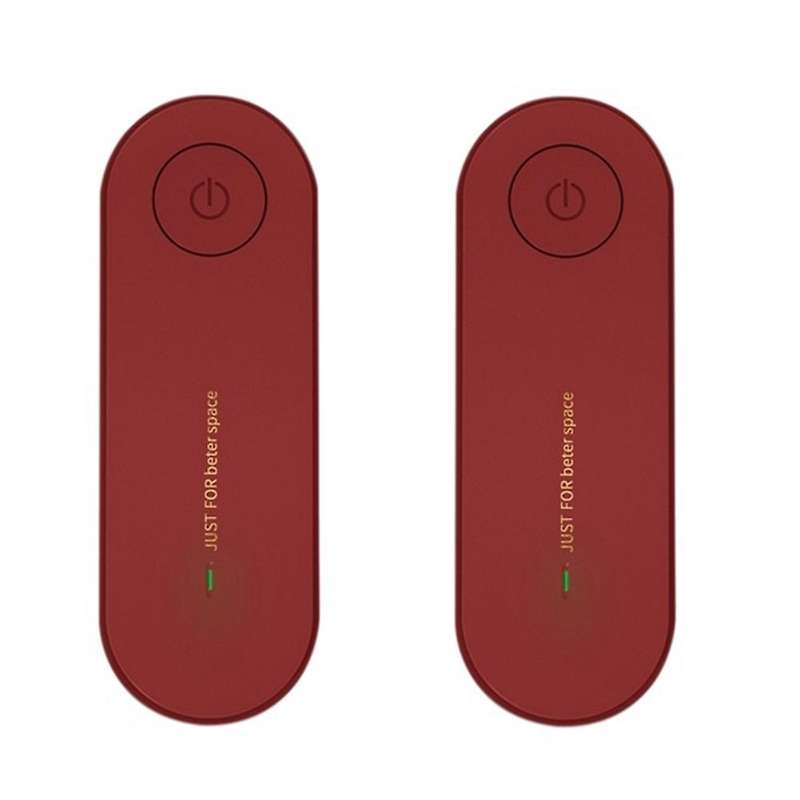 Plug In Air Purifier for Home Cleaner Mini Air Ionizer Red Eu Plug