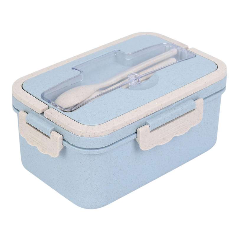 For Adults with 3 Compartment, 1500ml Lunch Box with Spoon & Fork