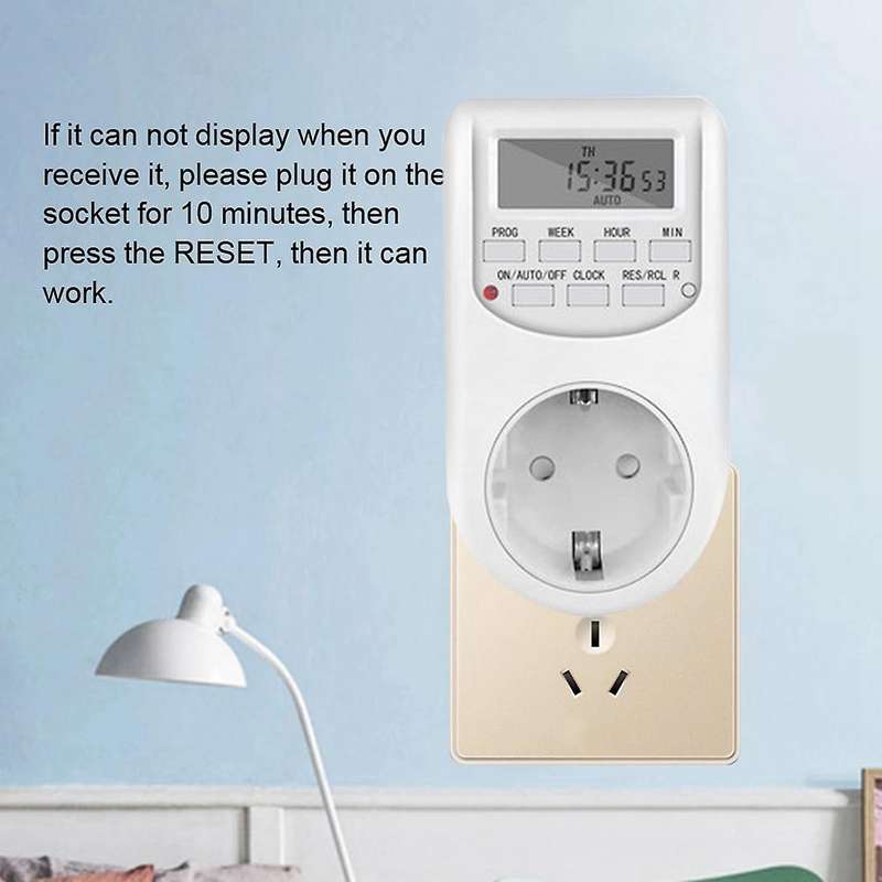 Eu Plug-in Programmable Timer Switch Socket 50hz with Summer Time