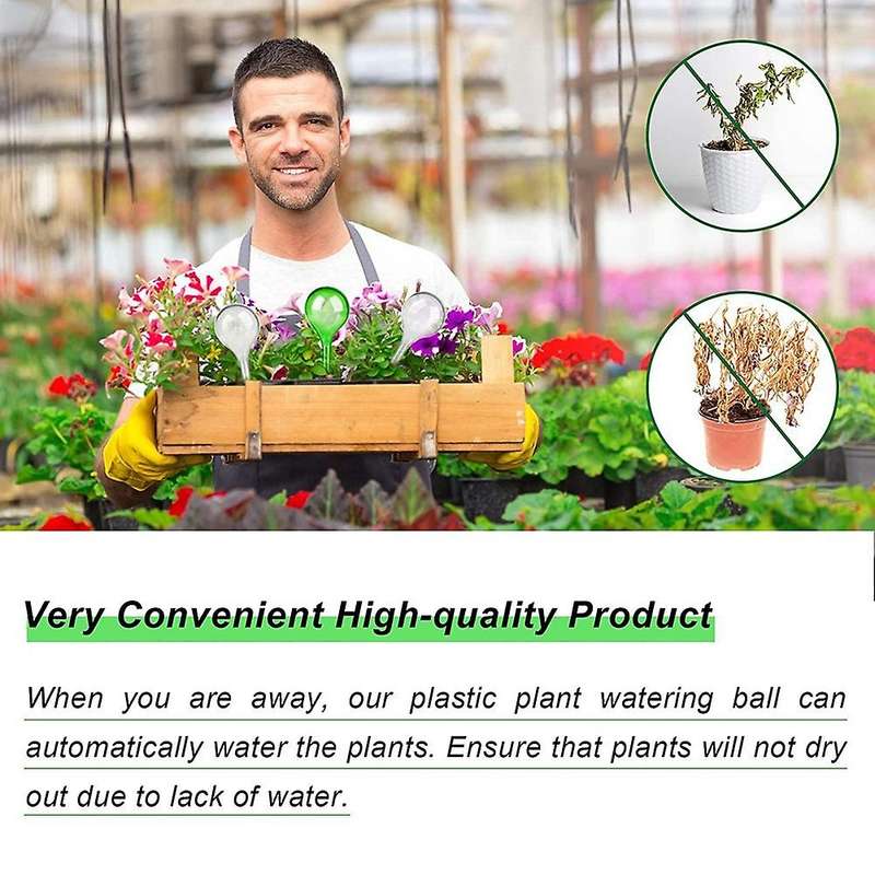 12 Pieces Pp Watering Bulbs, Imitation Glass Self-watering Globes