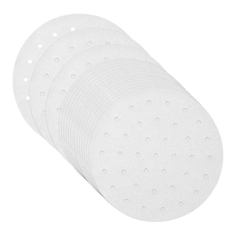 200 Pcs 8.5 Inch Air Fryer Liner Wood Pulp Paper for Air Fryer Basket