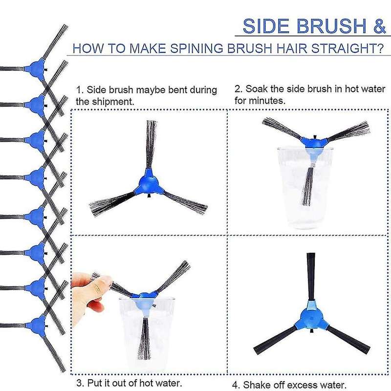 Replacement Roller Brush Side Brushes Filters Parts
