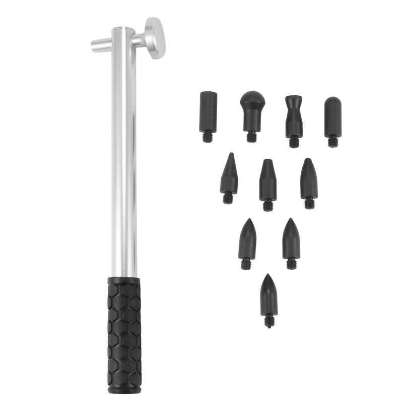 Auto Body Dent Repair Tools,aluminum+rubber Hammer for Car 9pcs Head