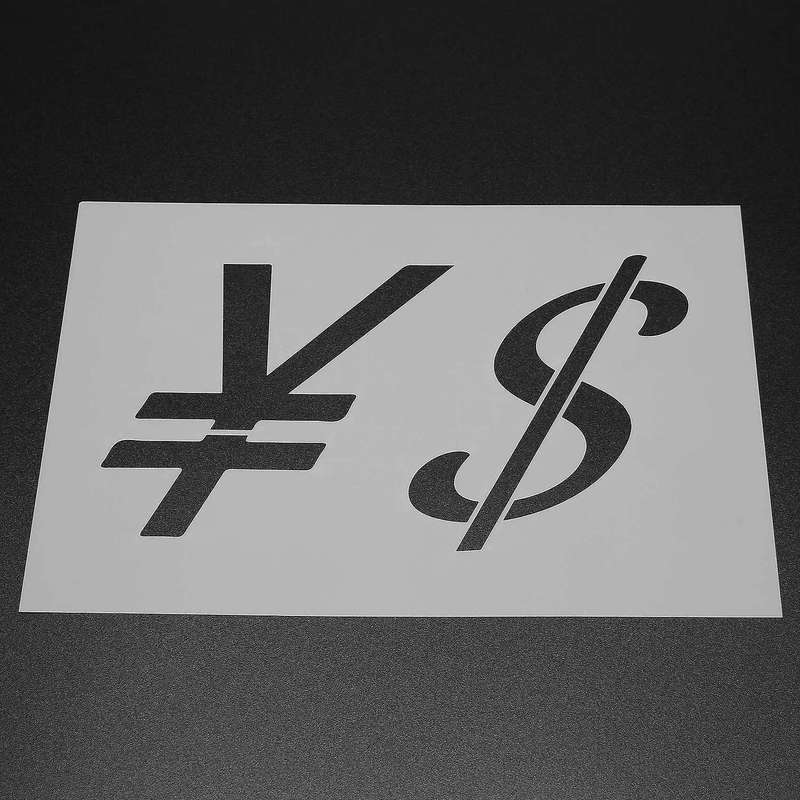 40pcs Art Letter Stencil Reusable Number Symbol Upper and Lowercase