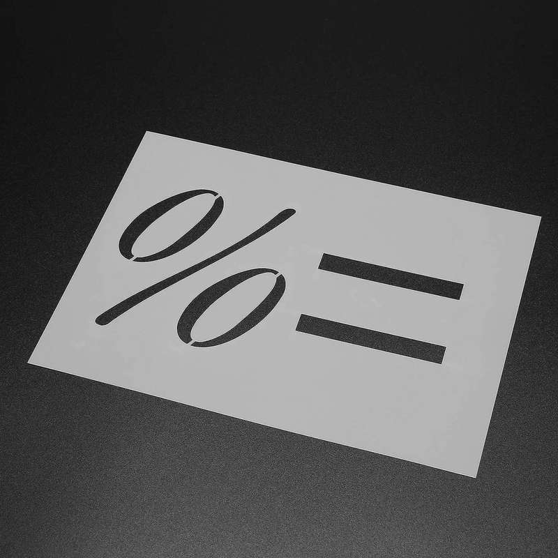 40pcs Art Letter Stencil Reusable Number Symbol Upper and Lowercase