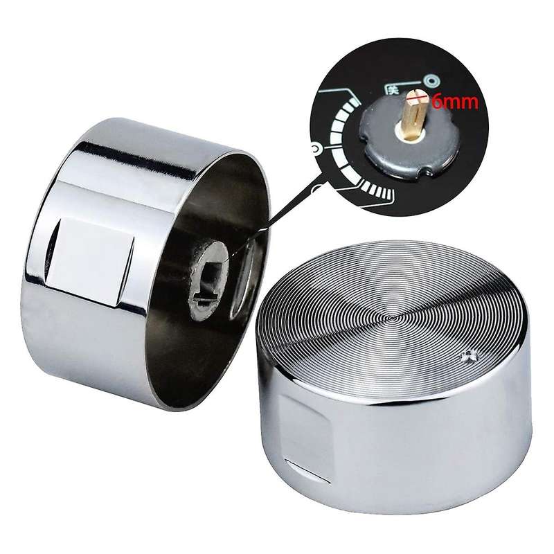 5pcs Metal Gas Stove Knobs 6mm Cooker Control Range Oven Knob