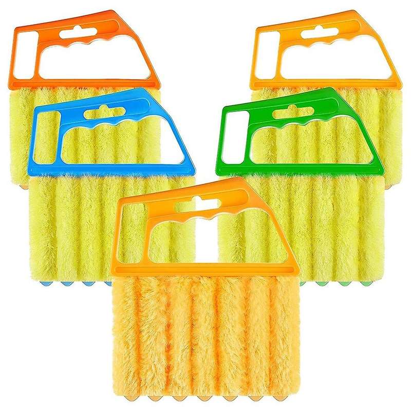 7 Finger Cleaner Tool Hand-held Window Shutters Brush (5 Pieces)