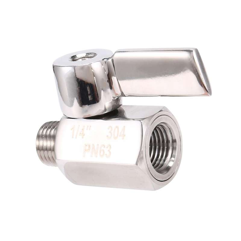 1/4inch Mini Ball Valve,female Npt X Male Npt Thread, Shut-off Valve