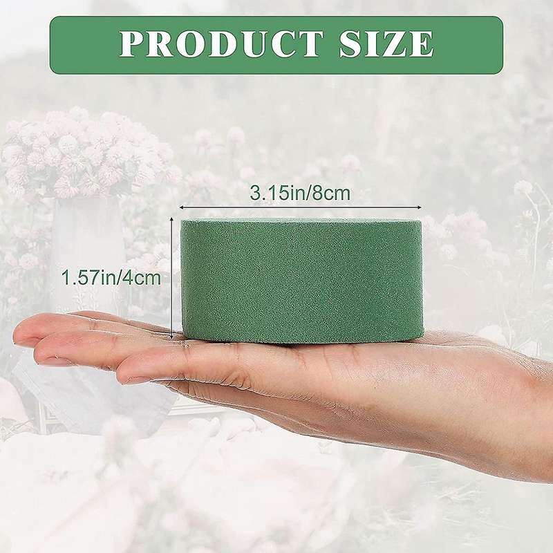 28 Pcs Round Flower Foam Wet Maker Block Diy Flower Crafts Supplies