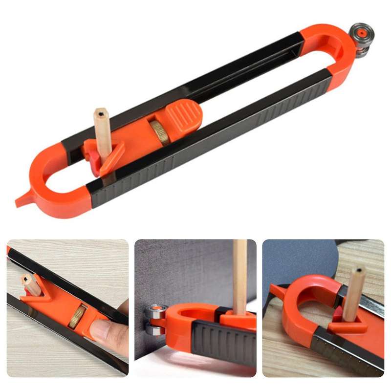 1pcs Profile Scribing Ruler Contour Gauge with Lock Measurement Tools