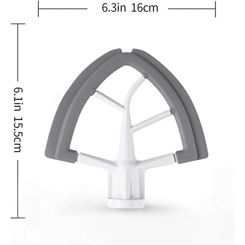 4.5/5 Qt Flex Edge Beater for Kitchenaid Mixer, Flat Paddle Tilt-head