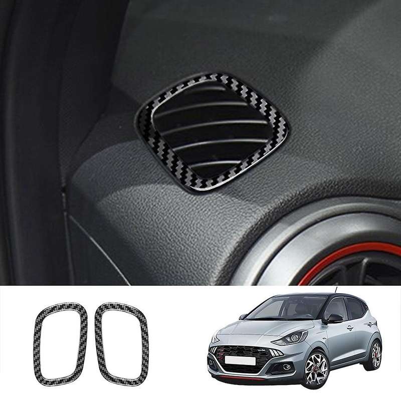 Car Carbon Fiber Dashboard Side Upper Air Vent Housing Outlet Cover
