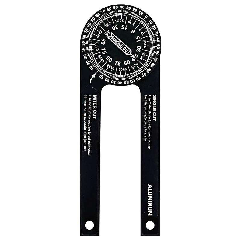 Aluminum Miter Saw Protractor 7 Inch Protractor Tool Angle Finder