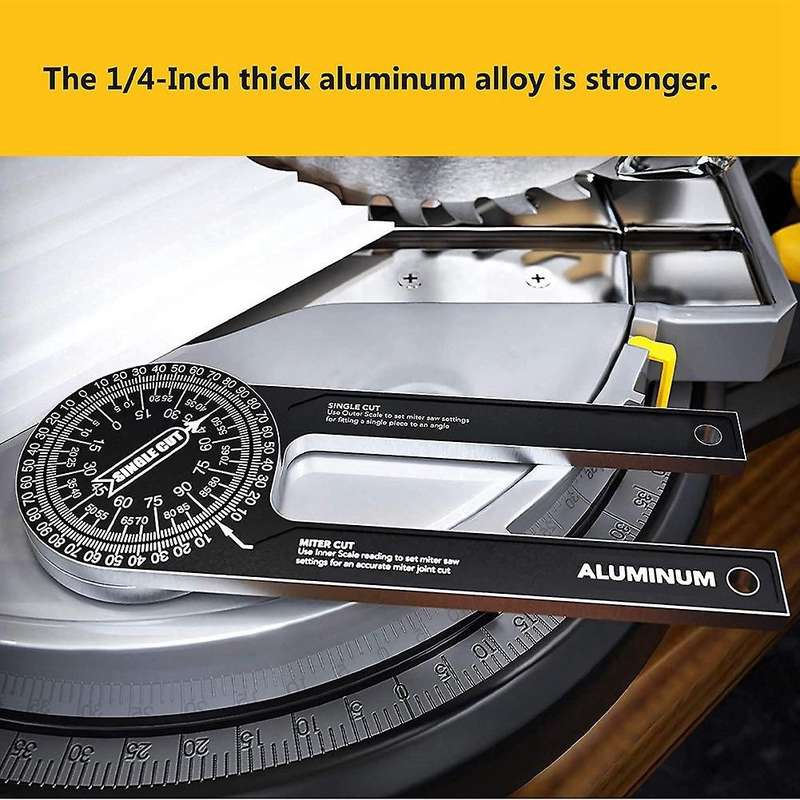 Aluminum Miter Saw Protractor 7 Inch Protractor Tool Angle Finder
