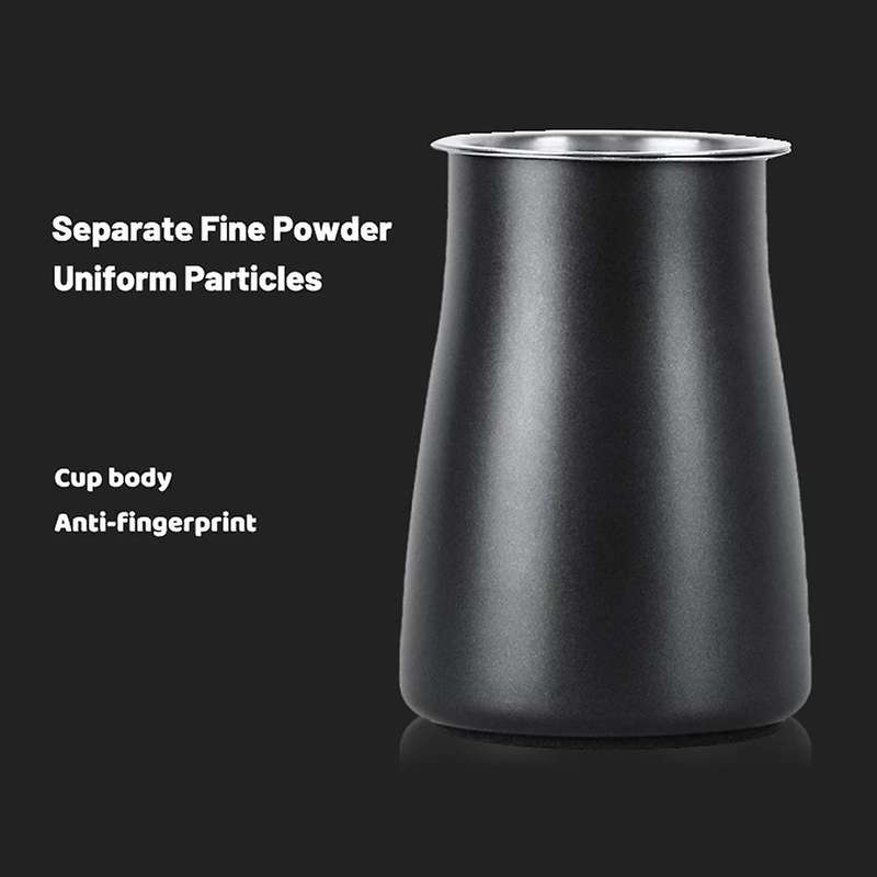 Coffee Filter 304 Stainless Steel Coffee Sieve Powder Filter Black