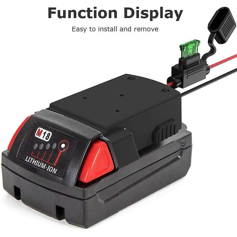 Power Wheels for Battery M18, 18v with Fuse Holder for Diy, Rc Toys B