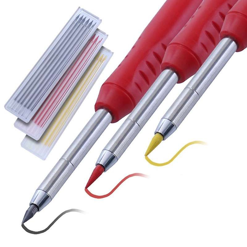 1 Pieces Carpenter Pencils Set with 18 Pieces Refills,for Woodworking