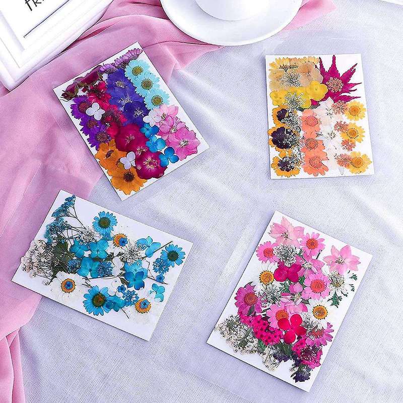144pcs Natural Dried Pressed Flowers for Resin,for Candle,epoxy Resin