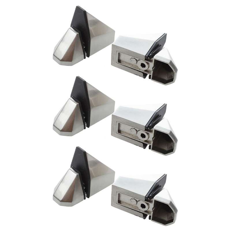 6 Stuecke 3mm-16mm Verstellbar Glashalter Glasklemme Klemmhalter